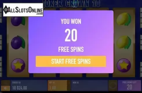 Free Spins screen 2