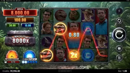 Jurassic Park Gold slot screenshot 2