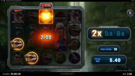 Jurassic Park Gold slot screenshot 5