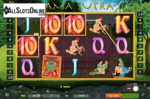 Win Screen . Kamasutra from Five Men Games