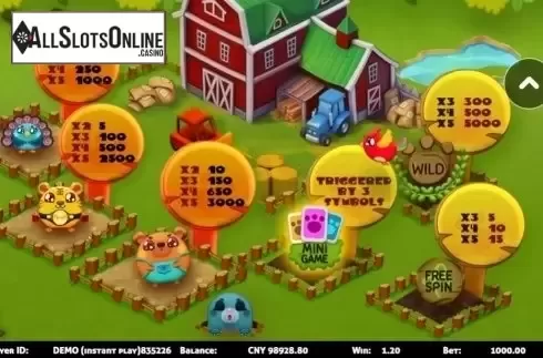 Paytable. Kawaii Pets from Triple Profits Games