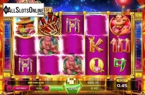 Wild Win screen. Lucky Babies from GameArt