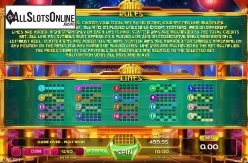 Paytable 3. Lucky Babies from GameArt
