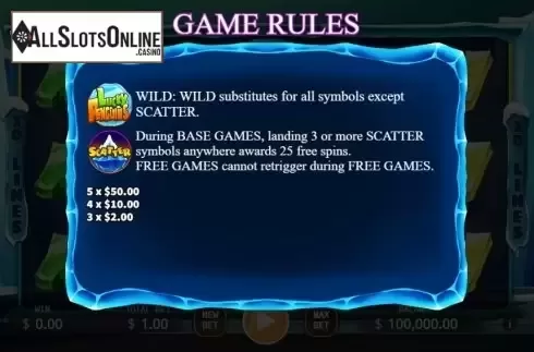 Game rules 2. Lucky Penguins from KA Gaming