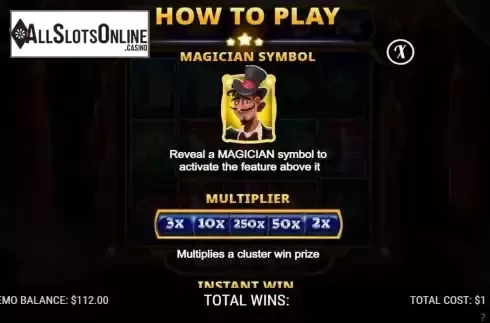 Multiplier feature screen