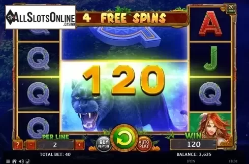 Win Screen 3. Magical Amazon from Spinomenal