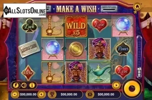Game Workflow screen. Make a Wish from Vibra Gaming