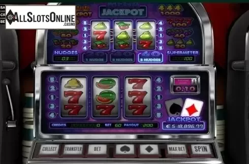 Win Screen . Mega Jackpot from Betsoft
