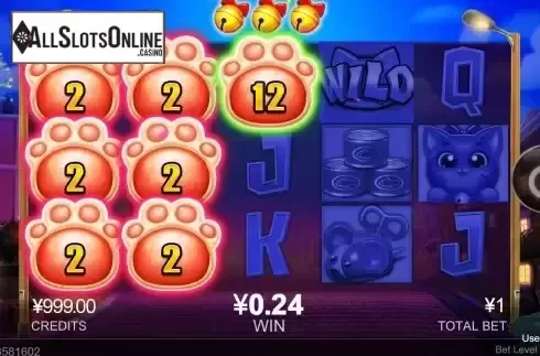 Hold and Win Bonus Game Screen