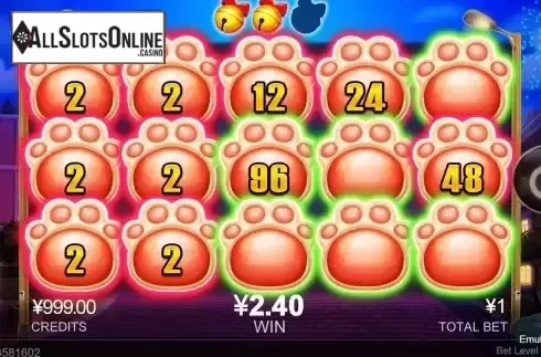 Hold and Win Bonus Game Screen 2