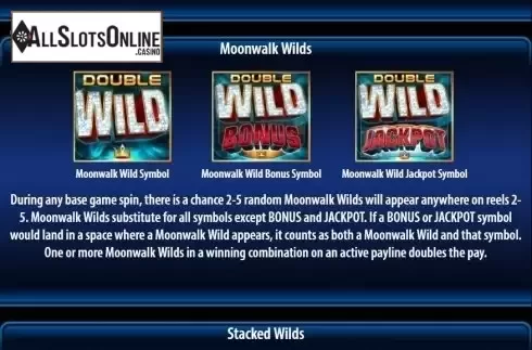 Paytable 3. Michael Jackson King of Pop from Bally