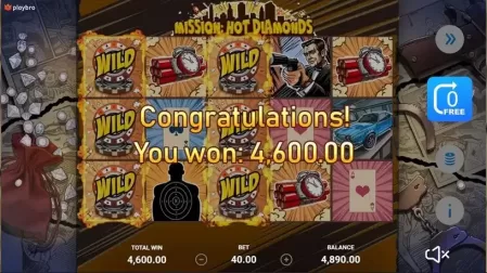 Mission: Hot diamond`s slot screenshot 5