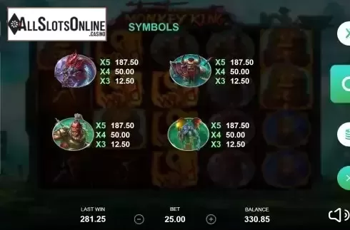 Paytable 3