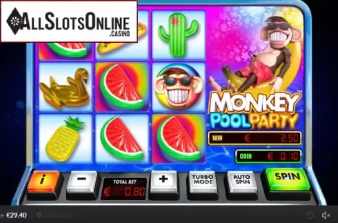 Win screen 1. Monkey Pool Party from Skywind Group