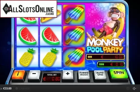 Win screen 3. Monkey Pool Party from Skywind Group