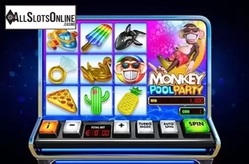 Reel Screen. Monkey Pool Party from Skywind Group