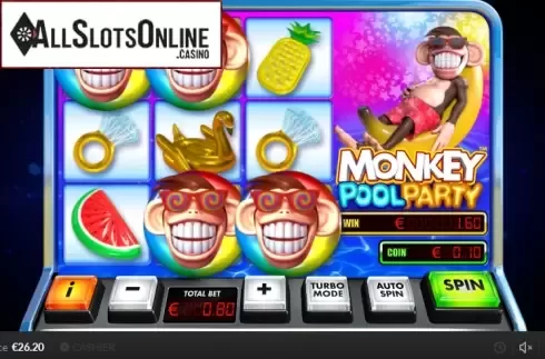 Win screen 2. Monkey Pool Party from Skywind Group