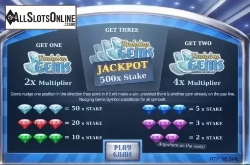Screen2. Nudging Gems from Cayetano Gaming