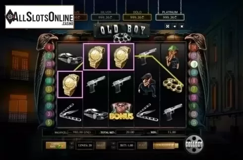 Win Screen. Old Boy from Betsense