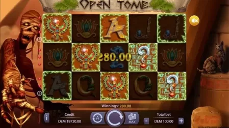 Open Tomb slot screenshot 4