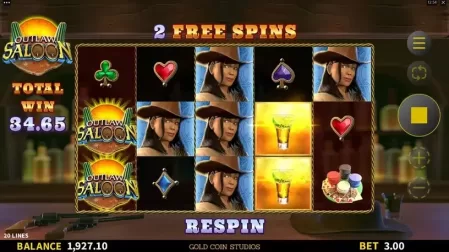 Outlaw Saloon slot screenshot 7