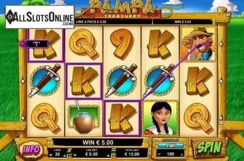 Win Screen 2. Pampa Treasures from Leander Games