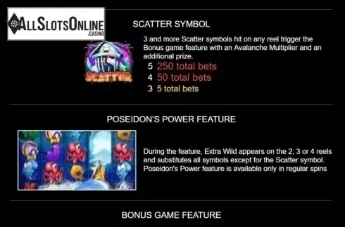 Features. Power Of Poseidon from Platipus