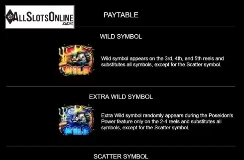 Features. Power Of Poseidon from Platipus