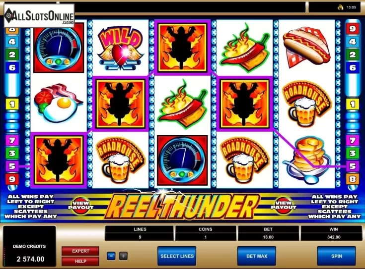Screen7. Reel Thunder from Microgaming