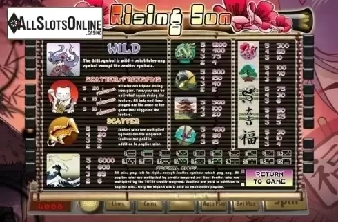 Screen2. Rising Sun from Genii