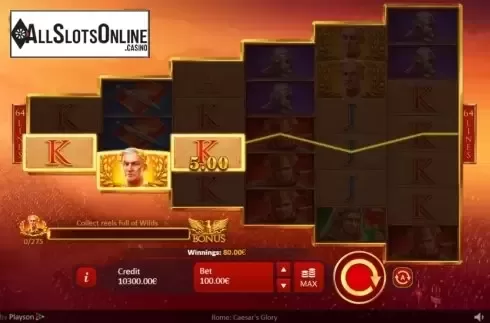 Win Screen 3. Rome: Caesars Glory from Playson