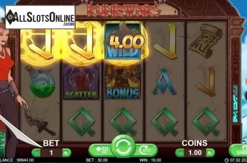 Win screen 2. Runewars from 7mojos