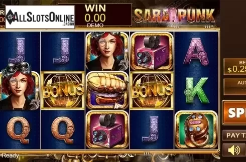 Reels screen. Sara Punk from PlayStar