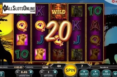 Win Screen 1. Savanna Safari from Nucleus Gaming