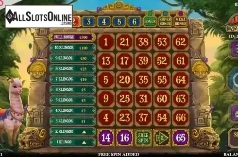 Additional Free Spin Screen