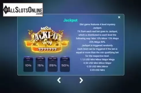 Progressive JackPot Screen
