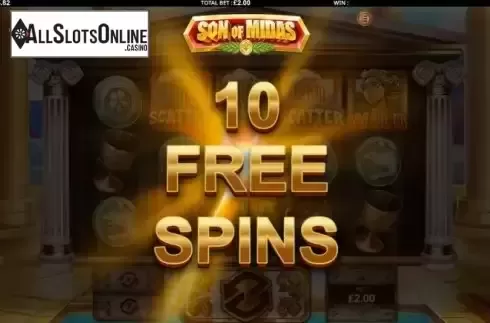 Free Spins Win Screen