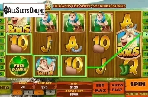 Win Screen. Spud OReillys Crops of Gold from Playtech