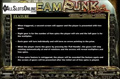 Screen5. Steam Punk Heroes from Microgaming