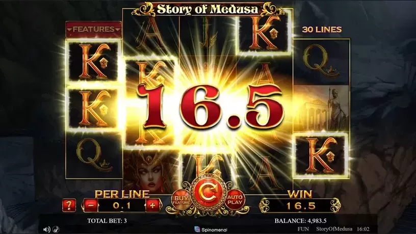 Story Of Medusa slot screenshot 2