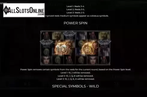 Special symbols screen