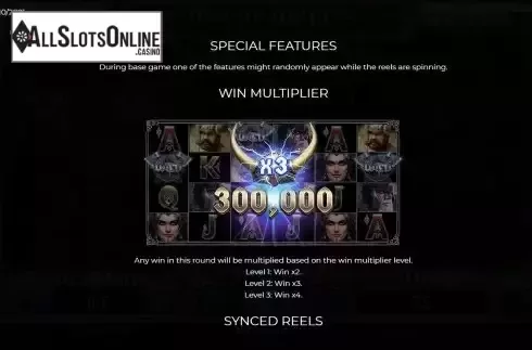 Win multiplier screen