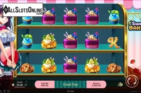 Reels screen. Sweet Bakery from Spadegaming
