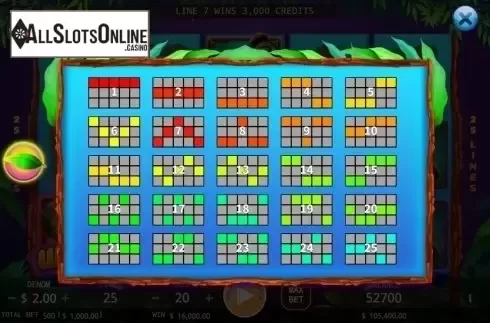 Paylines. The Apes from KA Gaming