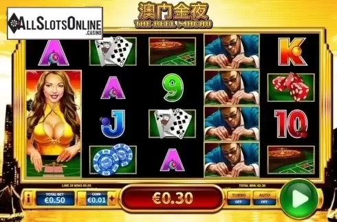 Win Screen. The Reel Macau from Skywind Group