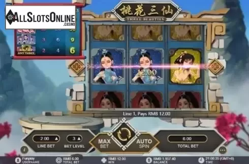 Win Screen 1. Three Beauties from GamePlay