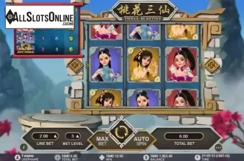 Win Screen 2. Three Beauties from GamePlay