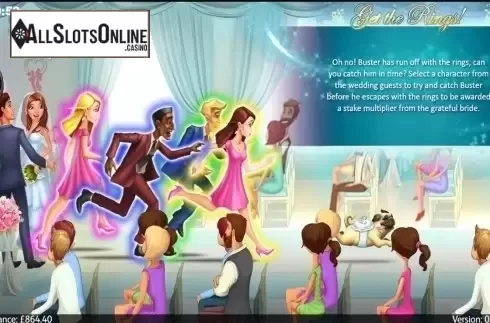Bonus game screen. Tie the Knot from GECO Gaming