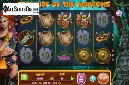 Reels screen. Treasure Of The Amazons from X Line