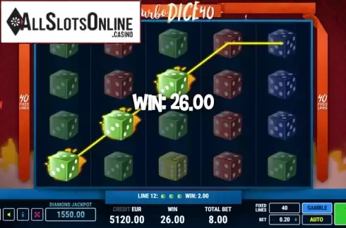 Win Screen 2. Turbo Dice 40 from Fazi